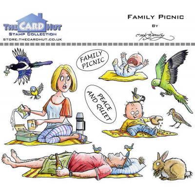 The Card Hut Great Outdoors Clear Stamps - Family Picnic